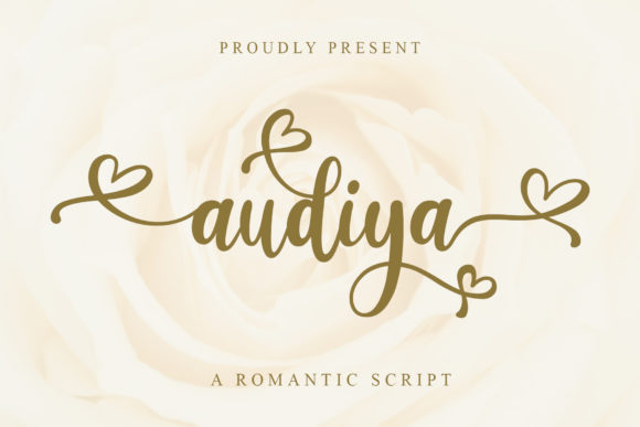Audiya: A Script Font for Creative Expression