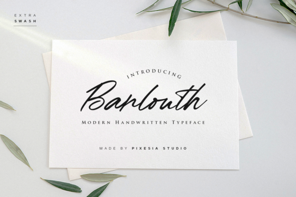 Barlouth: A Delicate Script for Elegant Design