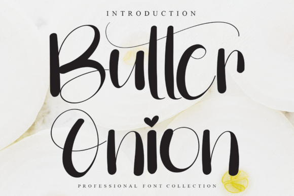 Butter Onion: A Elegant Script Font for Web Design