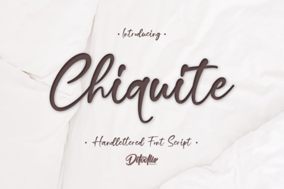 Chiquite: A Playful Script Font