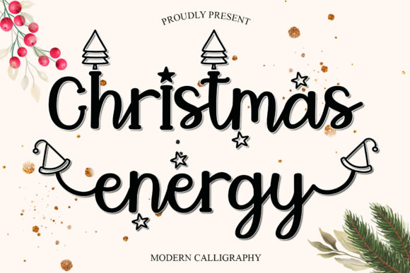 Christmas Energy Font for Creative Projects