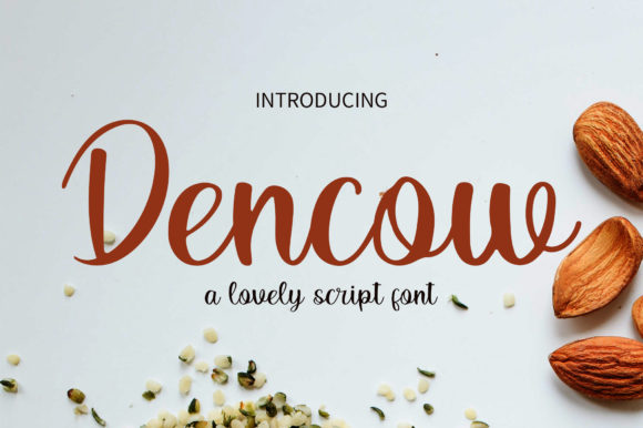 Dencow Script Font: A Playful Typeface for Digital Design