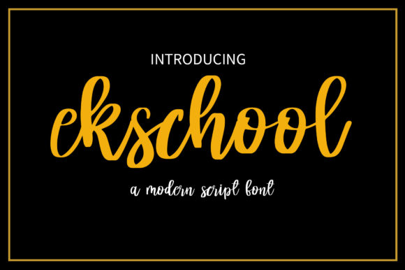 Ekschool Font: A Polished Touch for Your Brand