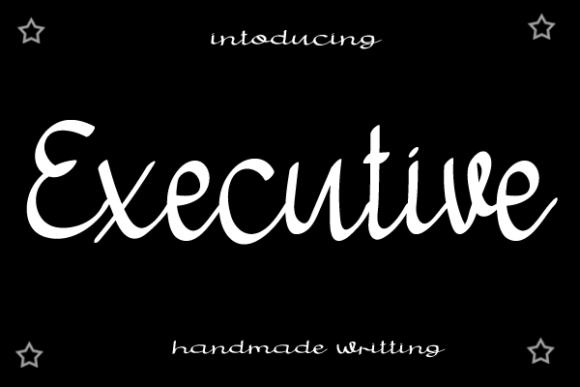 Executive: A Refined Script Font