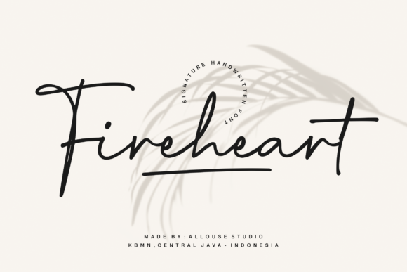 Fireheart: A Playful Script Font