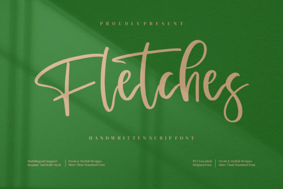 Fletches: A Script Font for Elegant Campaigns
