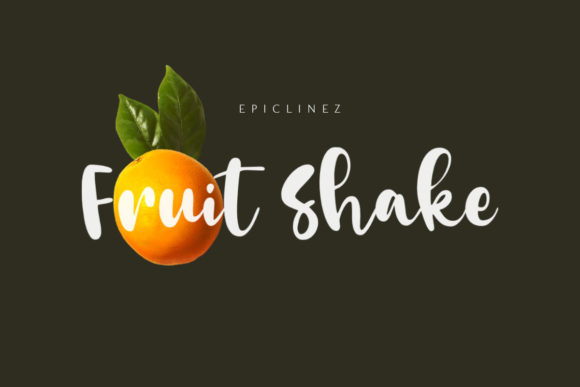 Fruit Shake: A Whimsical Script Font