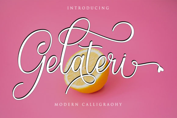 Gelateri: A Delicate Script Font