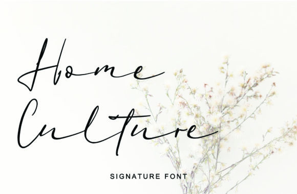Home Culture Font for Business