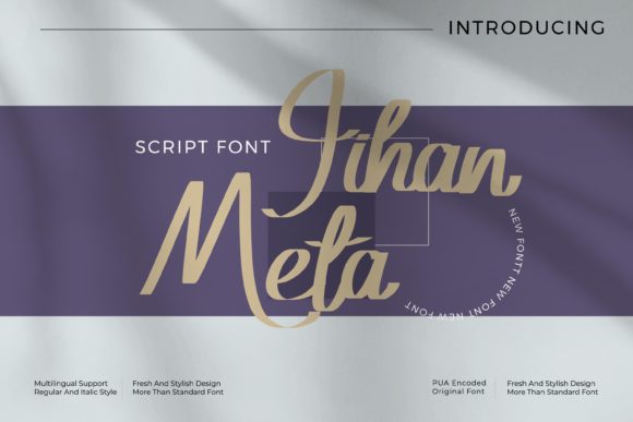 Jihan Meta: A Playful Script Typeface for Web Designers