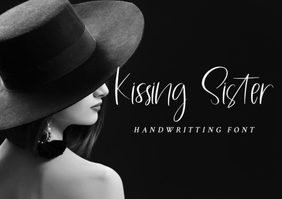 Kissing Sister Font: Elegant Script for Marketing