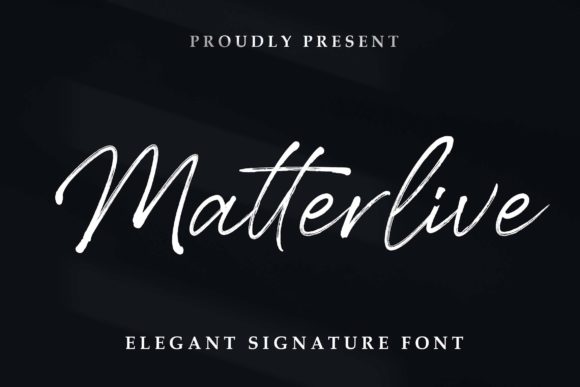 Matterlive: A Delicate Script Font