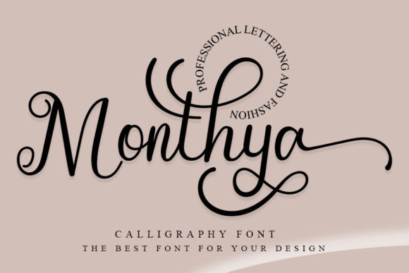 Monthya: A Script Font That Elevates Brand Identity