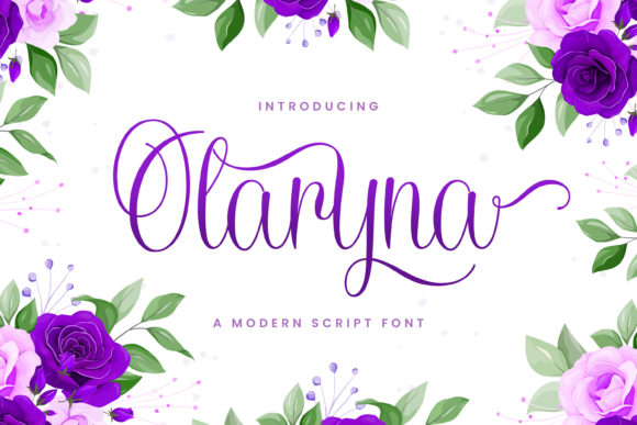 Olaryna: A Stylish Script Font for Marketers