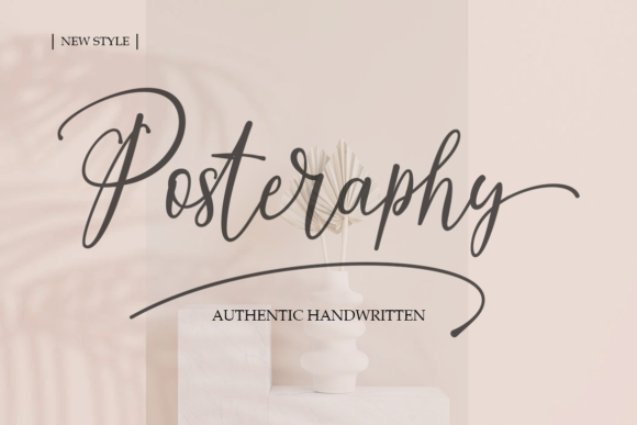 Posteraphy: A Bold Script for Creative Projects