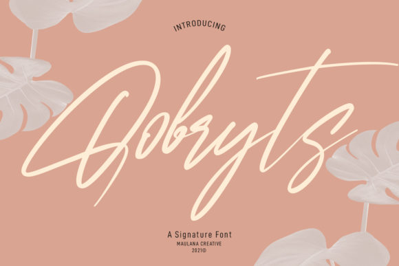 Qobryts: A Script Font with Quiet Elegance