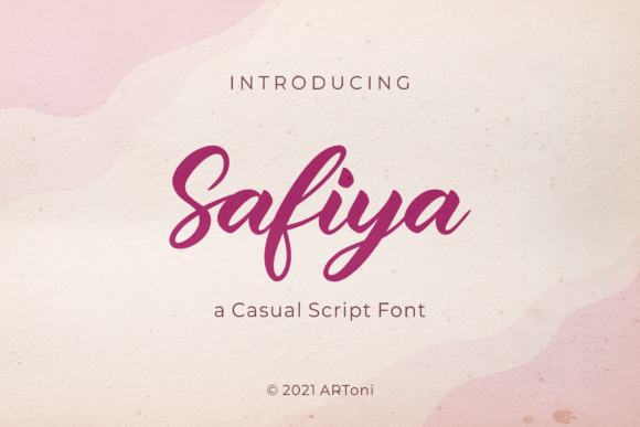 Safiya: A Script Font for Elegant Design