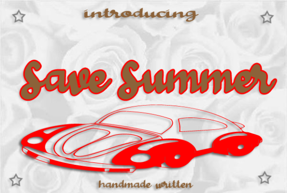 Save Summer: A Script Font for Impact