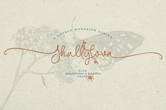 Shallylova: A Script Font for Elegant Design