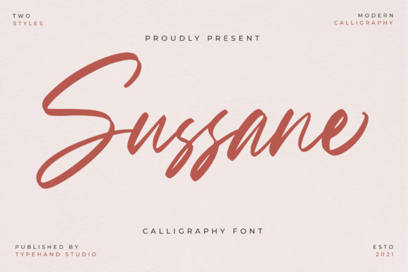 Susanne: A Script Font for Elegant Design
