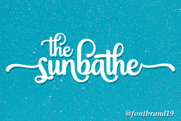 The Sunbathe: A Script Font for Elegant Web Design
