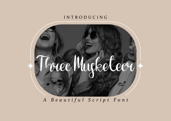 Three Musketeer Font: Elegant Script for Editorial Design