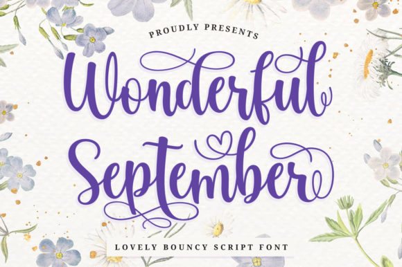 Wonderful September Font for Creative Campaigns
